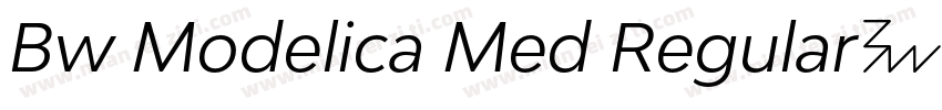 Bw Modelica Med Regular字体字体转换